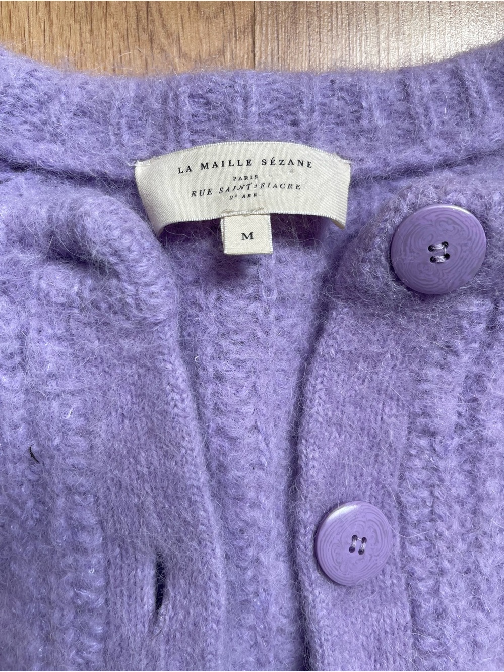 Sezane Wisteria Knit Cardigan Sweater - Women size M - Picture 2 of 9